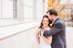 Bride-and-Groom-Portraits-Capitol-Jefferson-City-Missouri-Fall-Millbottom-Wedding-Morgan-Lee-Photography-Columbia-Missouri-Wedding-Photographer