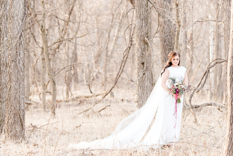Emily | Woodsy Winter Styled Bridal Shoot | Columbia, Missouri