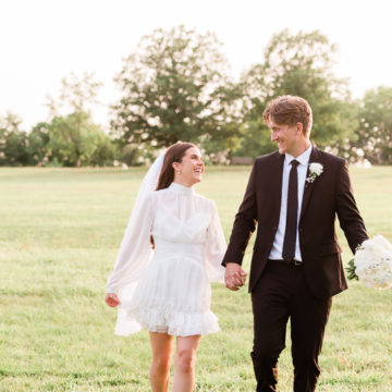Wedding-Couple-Golden-Hour-Field-St.Louis-Missouri-Morgan-Lee-Photography