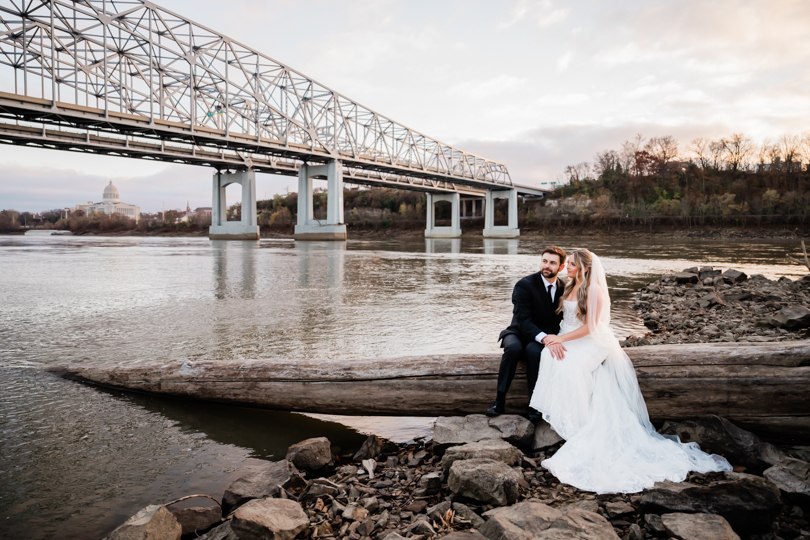 Mr. & Mrs. Vanloo | Capital Bluffs Event Center Wedding | Jefferson City, Missouri
